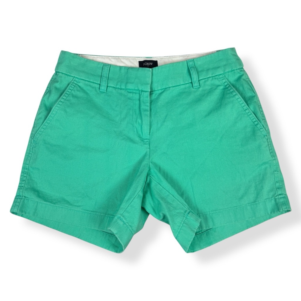J Crew Factory Shorts Womens 00 Mint Green Pockets